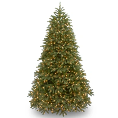 Shop National Tree Company National Tree 7.5' "feel Real" Jersey Fraser Medium Fir Hinged Tree With 1000 Clear Lights In Green