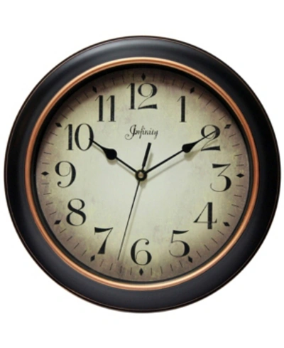 Shop Infinity Instruments Round Wall Clock In Brown