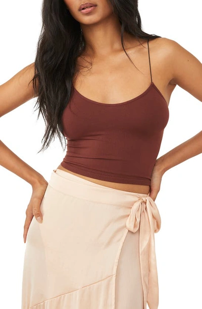 Shop Free People Intimately Fp Crop Top In Cappuccino