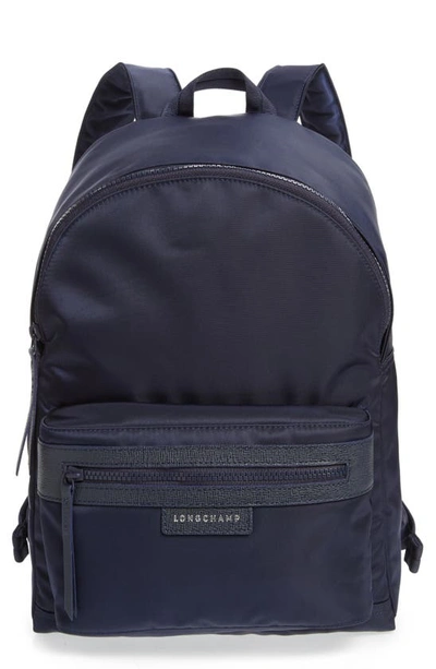 Shop Longchamp Le Pliage Neo Nylon Backpack In Navy Blue