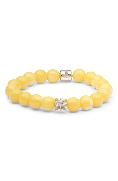 Shop Anzie Boheme Bracelet In Silver/ Amber