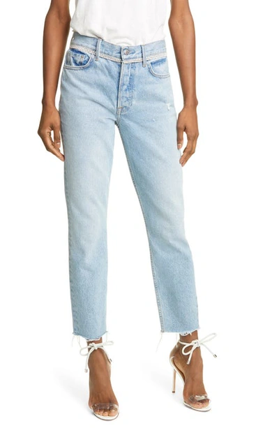 Shop Grlfrnd Karolina Crystal Trim Skinny Jeans In Kick It