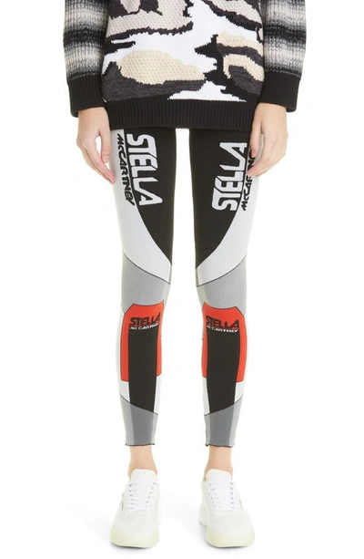 Shop Stella Mccartney Logo Sport Leggings In Black