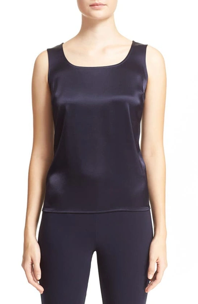 St John Caviar Collection Liquid Satin Tank In Navy
