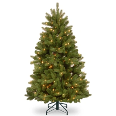 National Tree Company National Tree 5' Feel Real Newberry Spruce Hinged Tree With 500 Clear Lights In Green