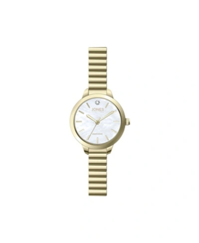 Shop American Exchange Women's Genuine Diamond White Dial Gold-tone Metal Narrow Bracelet Analog Watch 28mm