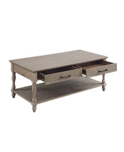 Shop Acme Furniture Ariolo Coffee Table In Antique White