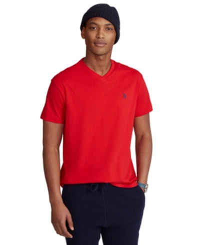 Shop Polo Ralph Lauren Men's Classic-fit V Neck T-shirt In Red