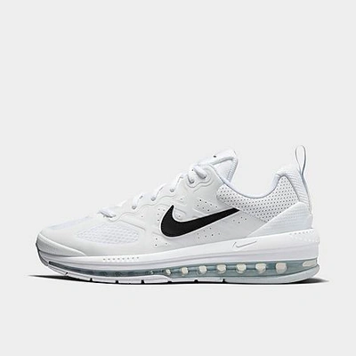 Shop Nike Men's Air Max Genome Casual Shoes In White/black/pure Platinum