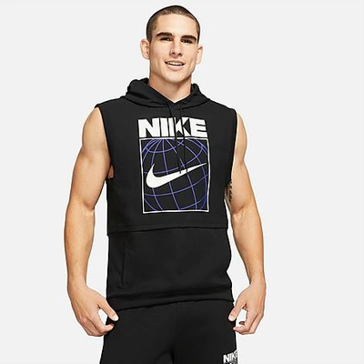 Nike Dri-fit Men's Sleeveless Graphic Training Hoodie In Black | ModeSens