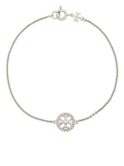 Tory Burch Miller Crystal-embellished Bracelet In Metallic