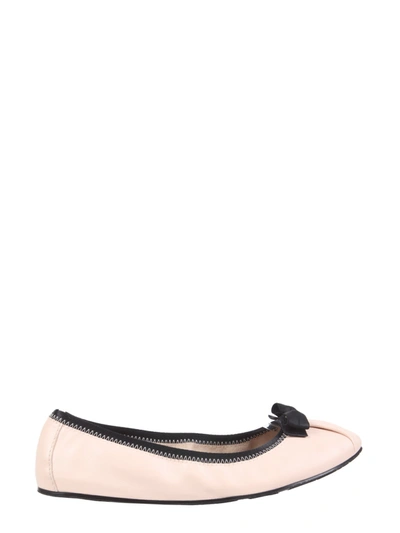 Shop Ferragamo Foldable Ballerinas In Rosa