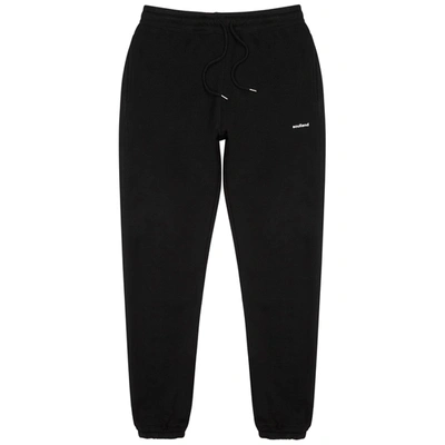 Shop Soulland Black Logo Cotton-blend Sweatpants
