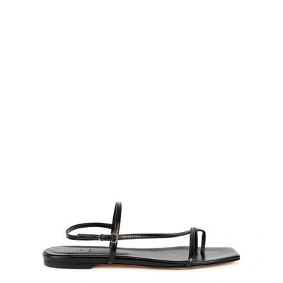 Shop Aeyde Ella Black Leather Sandals