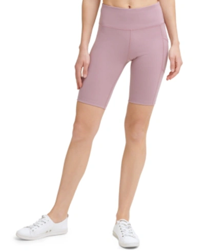 Shop Calvin Klein Performance Women's Embrace Bike Shorts In Stardust