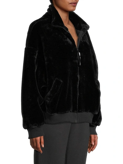 Shop Ugg Women's Laken Zip-up Jacket In Black