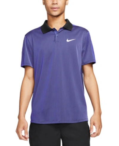 Shop Nike Men's Slim-fit Advanced Slam Polo In Purple Dust