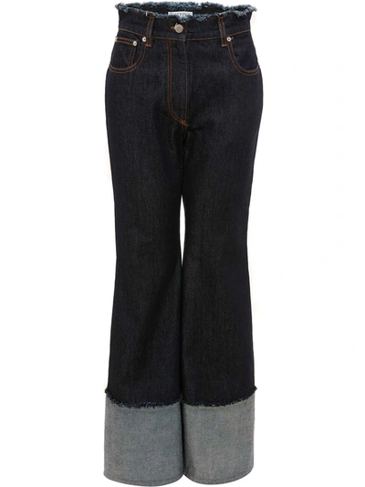 Shop Jw Anderson Indigo Blue Cotton Jeans In Denim