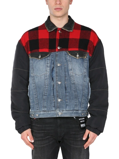 Shop Diesel Lumberjack Jacket In Blu