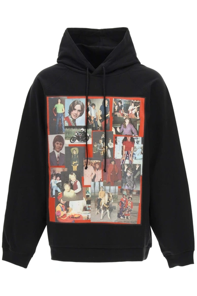 Shop Raf Simons Hoodie With Patch In Black (black)