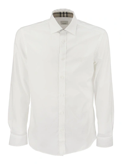 Shop Burberry Sherwood In White