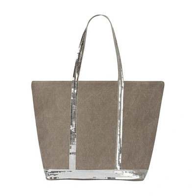 Shop Vanessa Bruno Linen L Cabas Tote In Calcaire