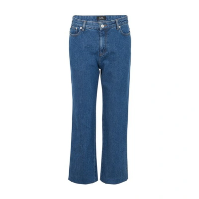 Shop Apc New Sailor Jeans In Washed Indigo