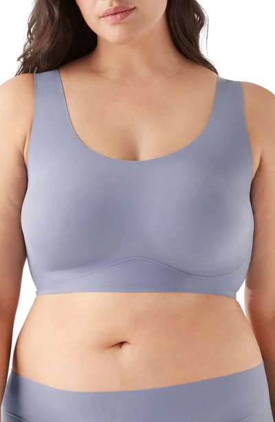 Shop True & Co. True Body Lift Wireless Bra In Blue Granite