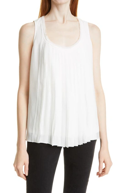 Shop Kobi Halperin Arin Pleated Tank In White