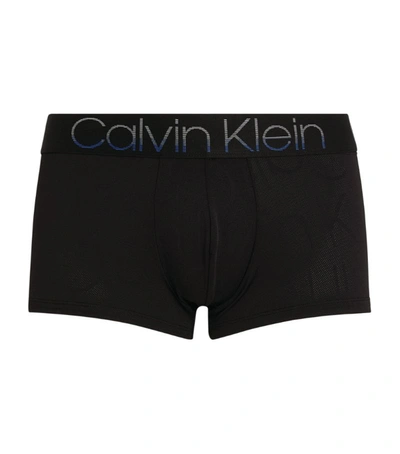 Shop Calvin Klein Ombré Logo Trunks In Black