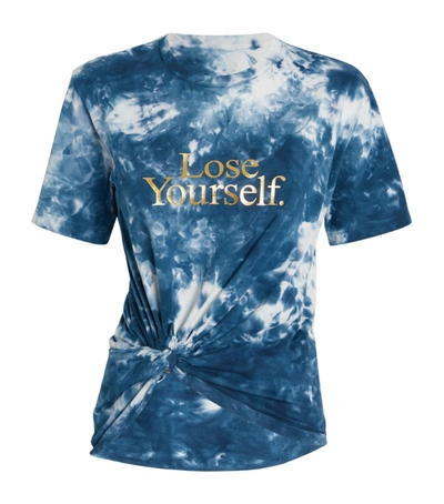 Shop Paco Rabanne Lose Yourself Tie-dye T-shirt In Blue