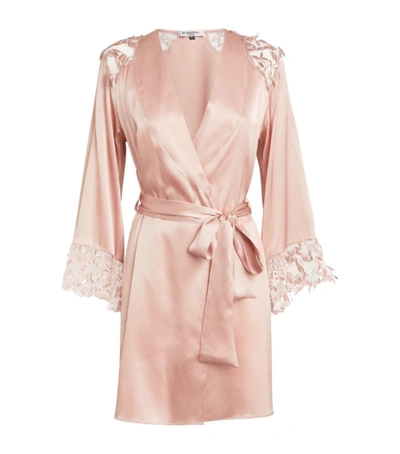 Shop Gilda & Pearl Embroidered Talulah Robe In Pink