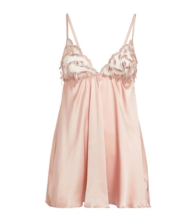 Shop Gilda & Pearl Embroidered Talulah Babydoll In Pink