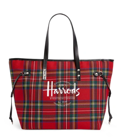 Shop Harrods Southbank Royal Stewart Tote Bag In Multi