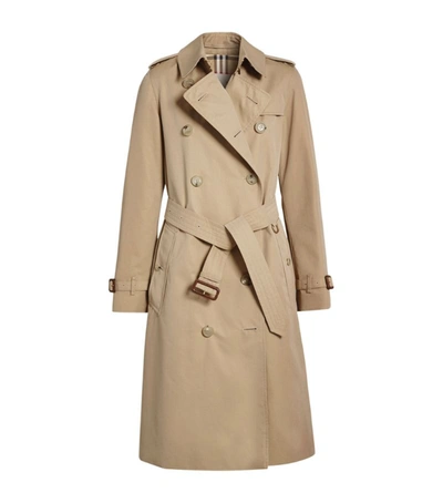 Shop Burberry The Long Kensington Heritage Trench Coat In Brown