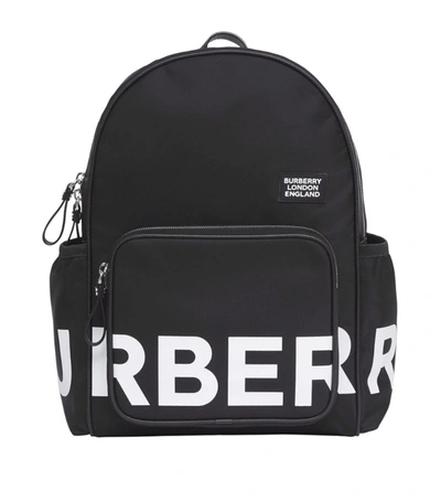 Shop Burberry Kids Logotype Backpack In Black