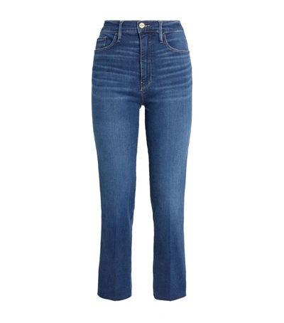Shop Frame Le Sylvie Crop Jeans In Blue