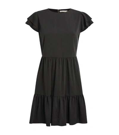 Shop Alice And Olivia Demi Mini Dress In Black