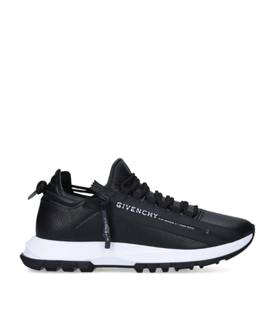 Shop Givenchy Leather Spectre Sneakers In Black