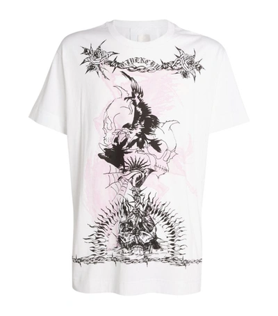 Shop Givenchy Cotton 4g T-shirt In White