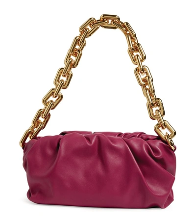 Shop Bottega Veneta Leather Chain Pouch Shoulder Bag In Pink