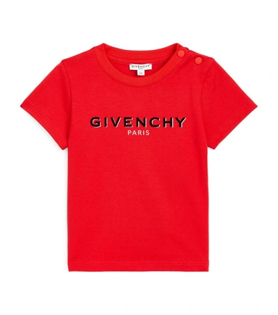 Shop Givenchy Kids Logo T-shirt (6-36 Months) In Red