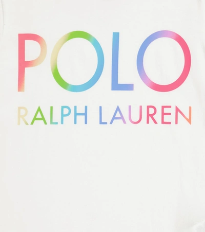 Shop Polo Ralph Lauren Logo Cotton Jersey T-shirt In 白色