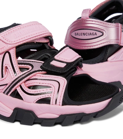 Shop Balenciaga Trekking Sandals In 粉红色