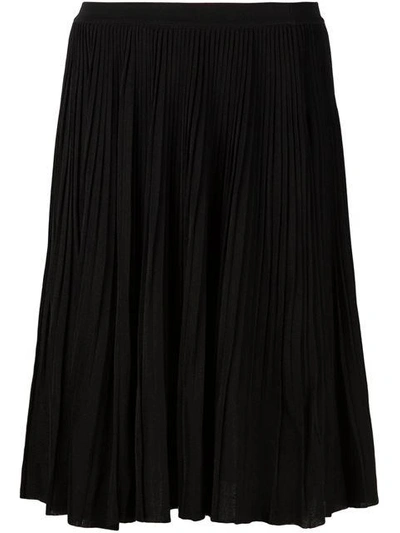 Shop Nina Ricci Plissé Knit Skirt