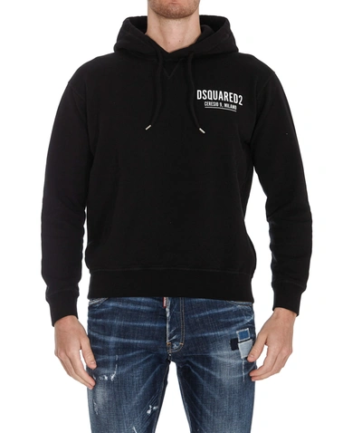 Shop Dsquared2 Milano Hoodie In Black