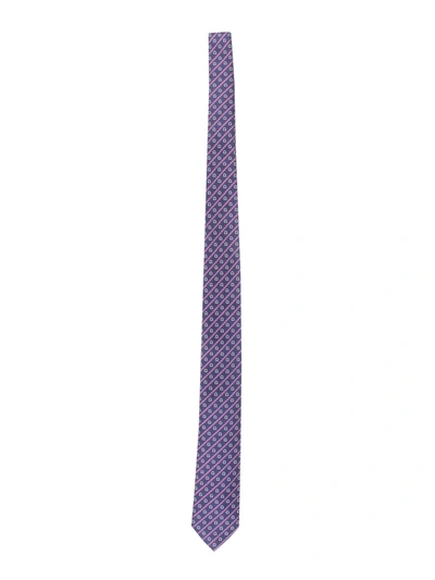 Shop Ferragamo Silk Tie In Blu