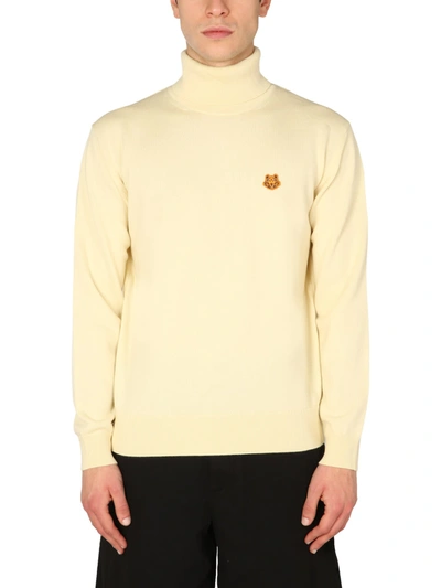 Shop Kenzo Tiger Crest Sweater In Giallo