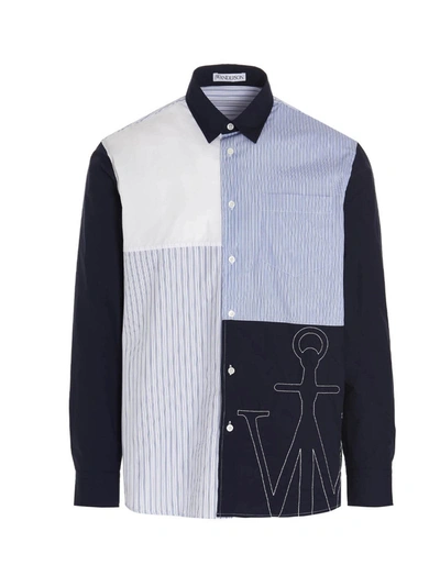 Shop Jw Anderson J.w. Anderson Relaxed Patchwork Shirt In Multicolor