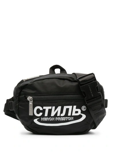 Shop Heron Preston Logo-print Belt Bag In Black